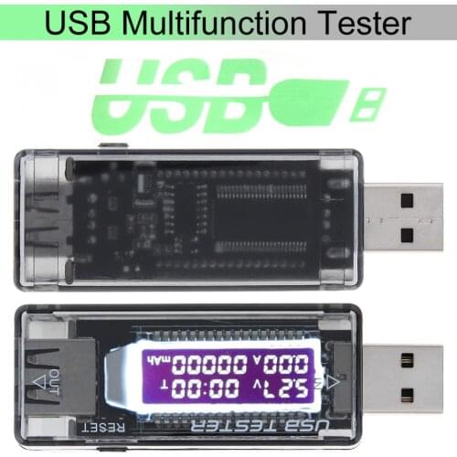 Battery Tester 4V to 20V 0A to 3A USB Charger Power Battery Capacity Tester Voltage Current Meter