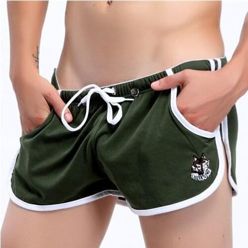 WangJiang mens boxer underwear pants mens four green arrow Home Furnishing movement angle panties