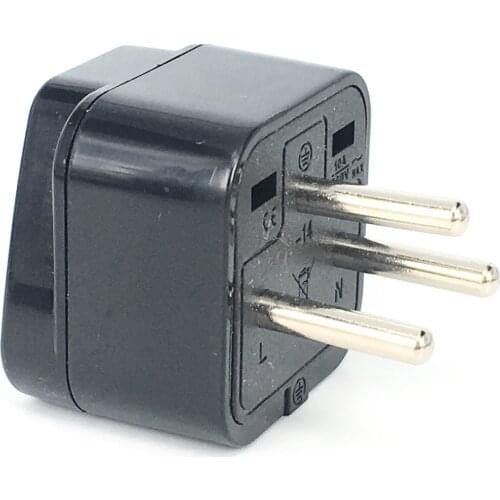 Universal Israel IL Plug Adapter EU European US UK To IL Israel Egypt Travel Adapter Electric Plug Power Charger Socket Outlet
