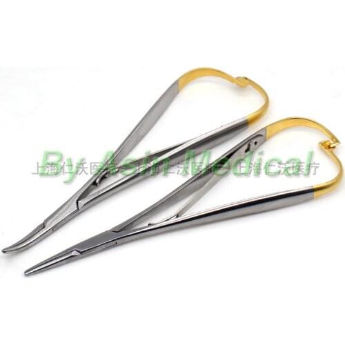 Good quality dental Stainless Steel Hemostatic Forceps Needle holder Pet plucking pliers dentist tools
