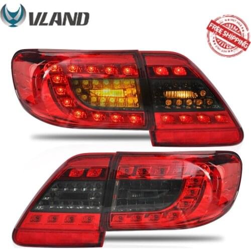 VLAND Tail Lights Assembly For Toyota Corolla 2011 2012 2013 Taillight Tail Lamp Turn Signal Reverse Lights LED DRL Light