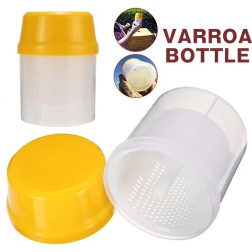 1pc Beekeeping Bottle Plastic Mite Shaker Anti-Leak Beehive Tool Beekeeping Mite Test Bottle for Bees Farming Supplies