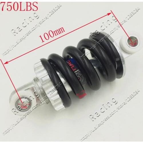 100mm 750lbs Rear Shock Suspension Spring For 2 Stroke 47cc 49cc Chinese Minimoto Mini Moto Kids Pocket Bike
