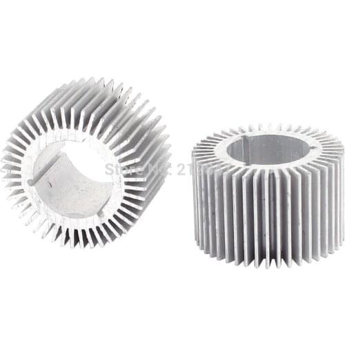 2 Pcs Round Shaped 32mm OD 17.5mm ID 20mm Height LED Light Heatsinks Cooling Fin