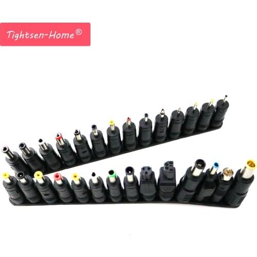 28 pcs/set Universal 28pcs DC Power 5.5x2.1mm AC DC Jack Charger to 28 Plug Power Adapter for use Notebook Laptop High Quality