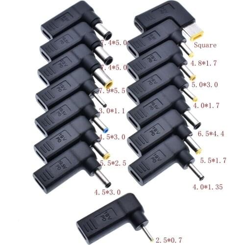 Laptop Power Adapter Connector Dc Plug USB Type C Female to Universal Male Jack Converter for Lenovo for Asus Notebook Charger