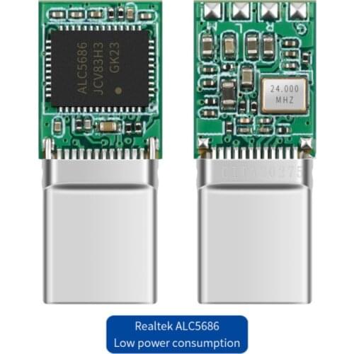 ALC5686 Chip Type-C Digital Audio Headphone Plug DAC Decoding Lossless Sound Quality 32bit 384khz USB C Hifi Connector Adapter