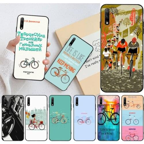 BIKE CYCLING art Phone Case For Huawei Nova 6se 7 7pro 7se honor 7A 8A 7C Prime2019
