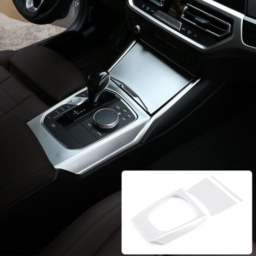 For BMW G20 G28 325 3 Series 2019 2020 Left Hand Drive ABS Chrome Car Center Console Gear Shift Decoration Panel Cover Trim