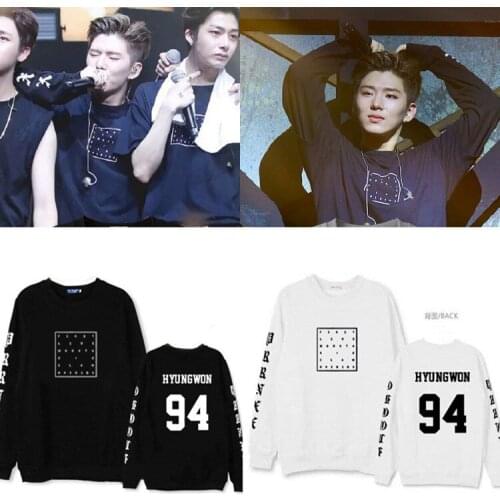 Kpop MONSTA X Latest Album Capless Sweatshirt Women Men THE CONNEOT Hoodies Fashion Fans Closthes Long Sleeve Fleece Hooded Tops