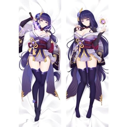 Game Genshin Impact Baal Raiden Shogun Cosplay Dakimakura Pillow Case Hugging Body Anime Cartoon Accessories