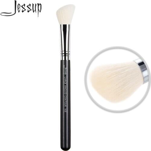 Jessup Makeup Contour Brush of Cheek Beauty tool Large Angled Wood handle Synthetic hair 168