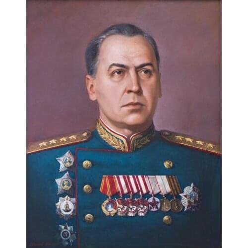 GOOD ART World War II General Portrait of a Soviet Russian General Alexei innokandiyevich Antonov PRINT oil painting on canvas
