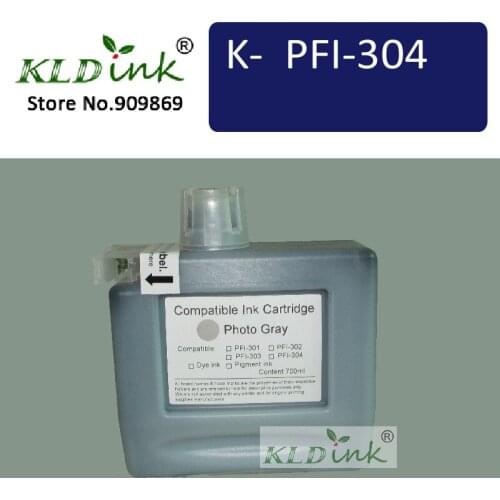 KLDINK - PFI-306PGY Photo Gray Ink Cartridge ( PFI-304 / PFI-306 / 6667B001 Ink ) Ink Cartridges for imagePROGRAF iPF8300s