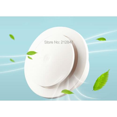 Fresh air system pop up adjustable filter silencer ABS 100mm Ventilation Grille Cover