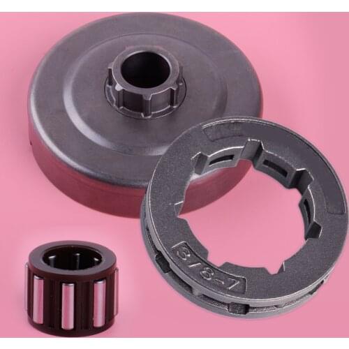 LETAOSK 3/8"-7 Rim Chain Sprocket Clutch Drum And Needle Cage Bearing Fit For Stihl 044 046 MS440 MS460 Chainsaw
