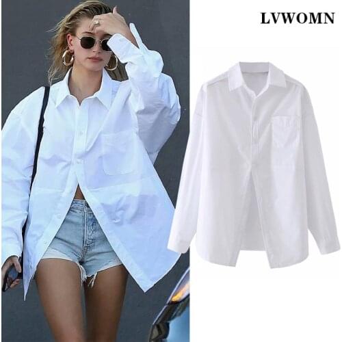 LVWOMN Women's Big Shirts