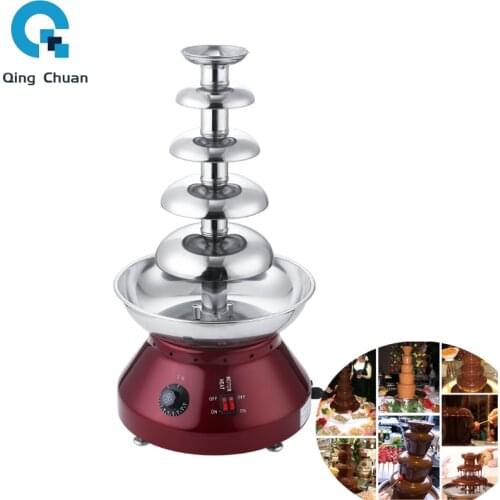Chocolate Fountain Machine Five Layer Melting Hotpot Waterfall 220V Electric