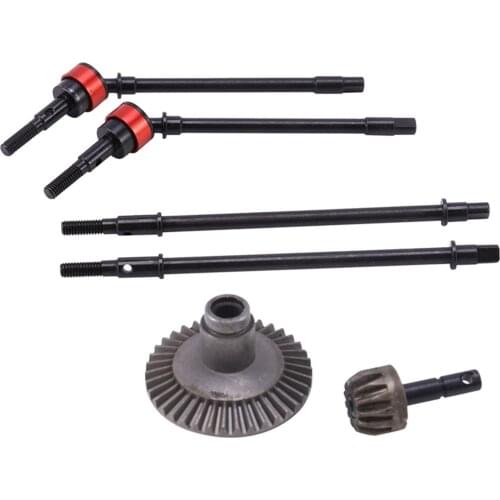 Upgrade RC Universal Drive Shaft Dog Bone CVD Parts with Gears Fit for Axial SCX10 1:10 RC Rock Crawler Car Accessories