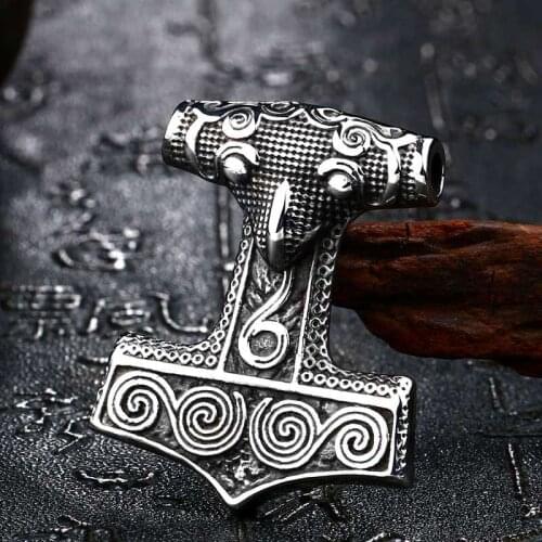 Men Viking Amulet pendant Necklace Top Quality nordic Chain stainless steel jewelry
