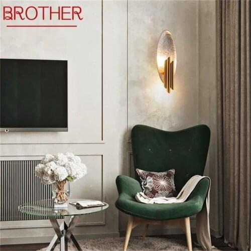 BROTHER Nordic Indoor Wall Sconces Lamp Postmodern Light Fixture For Home Living Room Decoration
