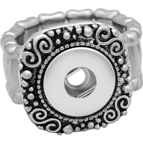 New JZ0020 Beauty Vintage pattern 5pcs beauty snap ring Flexible fit 12MM beauty snap button DIY Accessories wholesale