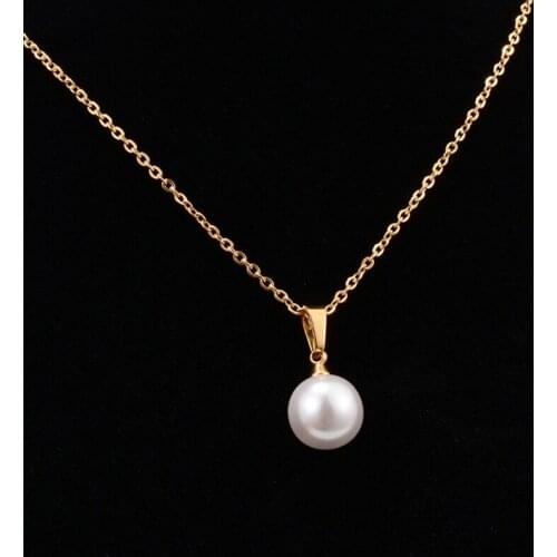 New Fashion Luxury Pearl Necklace Female Pendant Lady Necklace Jewelry Best Charm Personality All-match Gift Jewelry Wholesale