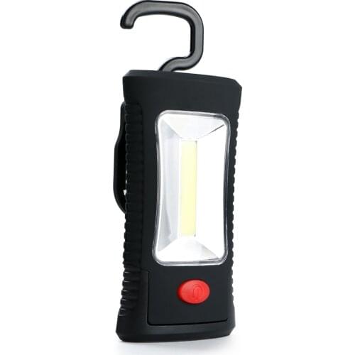 NEW Mini 5813 COB LED + 3 LEDs Working Folding Hook Flashlight Lamp Magnetic Hanging Camping Light Portable Super Bright