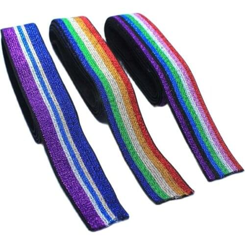 New style 2.5CM wide high quality durable pants skirt belt / sewing clothing accessories / elastic band rubber colourful