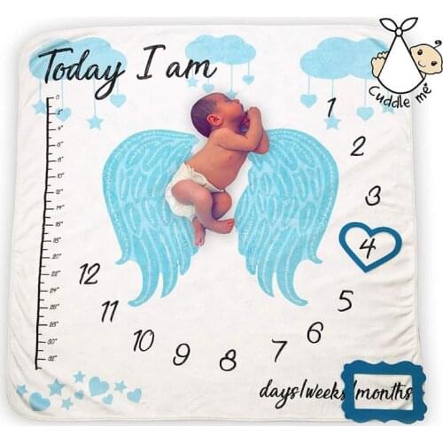 Newborn Baby Growth Celebrate Blanket Props Photography Backgrounds Cloth Girls Boys Blankets