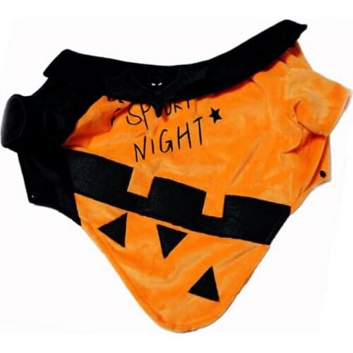 Halloween Pet Cosplay Coat Warm Dog Funny Bat Costumes Fleece Dog Clothes Jacket Clothes Autumn Winter Pet Outfit Apparels