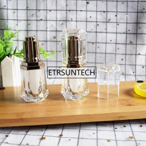 10ml Clear Bottle Tattoo Essence Oil Pump Bottle Small Oil Dropper Perfume Acrylic Cosmetic Container F1696