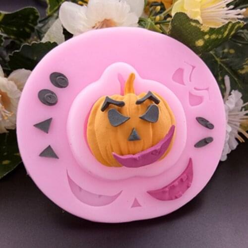 Halloween Pumpkin Silicone Molds Fondant Baking Chocolate Molds Biscuit Biscuit Mold Kitchen Cake Decorating Tools