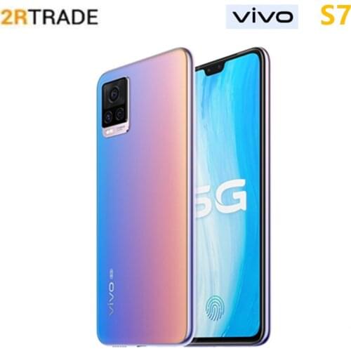 Vivo s7 Snapdragon 765G 5G Smart phone 4000mAh 6.44 Inch 2400×1080 Pixels AMOLED HD screen 64MP Ultra main Camera Face Wake
