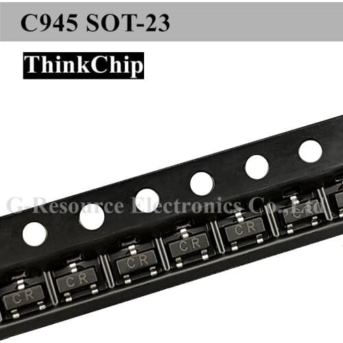 100pcs) 2SC945 C945 SOT-23 SMD Triode NPN Signal Transistor (Marking CR)