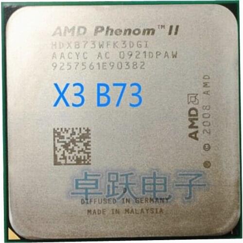 AMD Phenom II X3 B73 2.8 GHz Three-Core CPU Processor Socket AM3 X3-B73 free shipping