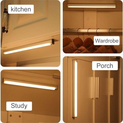 Smart Home Hand Sweep Sensor Cabinet Light 30cm/40cm/50cm LED Motion Sensor Light Lighting For Home Wardrobe Closet Kitchen