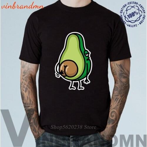 Funny avocado Men T-shirt butt scratching ass gift idea Funny Printed Male High Quality Cotton Cool Tees Fashion Streetwear Tops