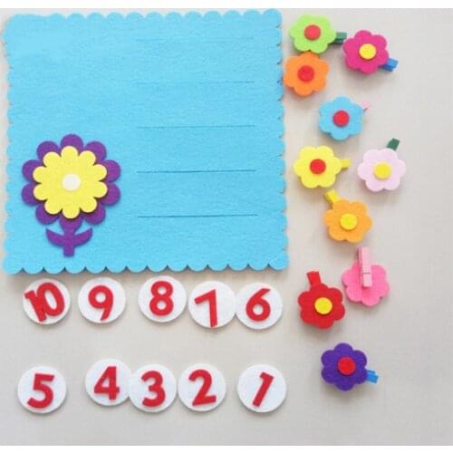 1Set Non-woven Fabrics Teaching Kindergarten manual Diy Weave Early Learning Education Toys Montessori Math Teaching Toys 777793
