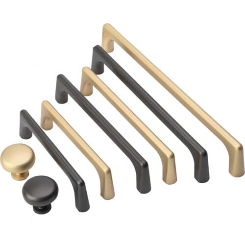 1PCS European Light Luxury Zinc Alloy Cabinet Handles and Knobs Modern Simple Wardrobe Drawer Door Pulls Furniture Hardware