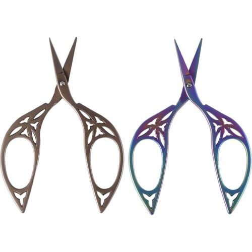 1PC Stainless Steel Retro Classic Vintage Antique Fine Embroidery Sewing Tailor Scissor Fabric Cut Trim Shear Tool