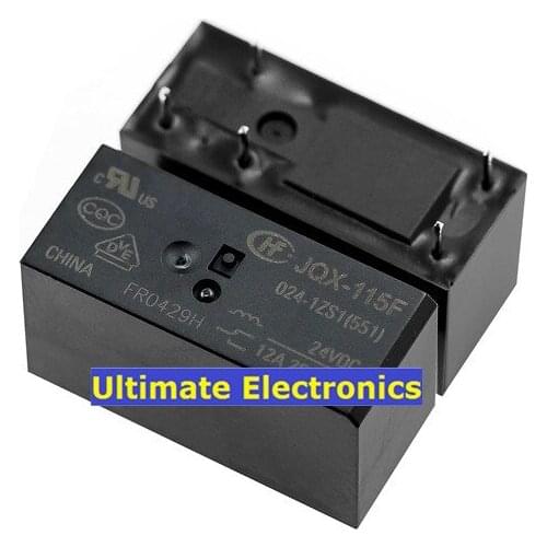 5PCS HF115F-024-1ZS1 JQX-115F-024-1ZS1 A set of conversion 5 feet 12A