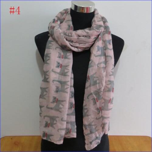 9 colors Cat scarf 2016 Hot Sale Printed Scarves Wrap Shawl ladies womens scarf ,free shipping