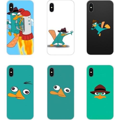 Funny cartoon Perry The Platypus Accessories Phone Shell Covers For Motorola Moto X4 E4 E5 G5 G5S G6 Z Z2 Z3 G G2 G3 C Play Plus