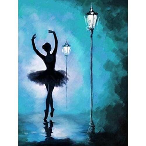 DIY Diamond Painting Cross Stitch Elegant Ballet Girl 5d Diamond Embroidery Mosaic New Year Decoration Gift