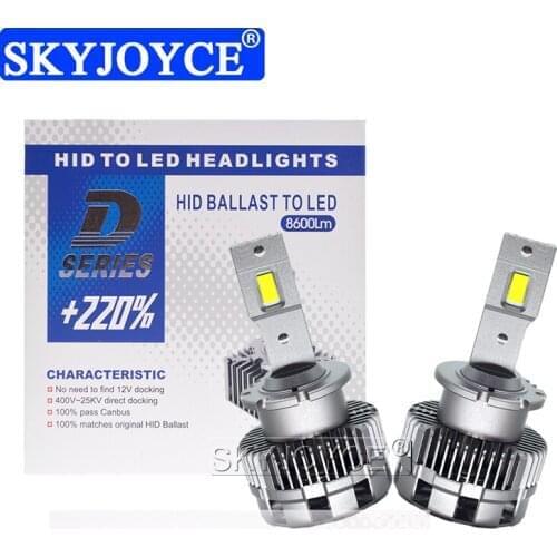 SKYJOYCE 1 Set D2S Car Light LED Headlight Bulbs High Power D2S D2R D1S LED Headlight Auto LED Lamp BULB For HID Ballast D3S LED