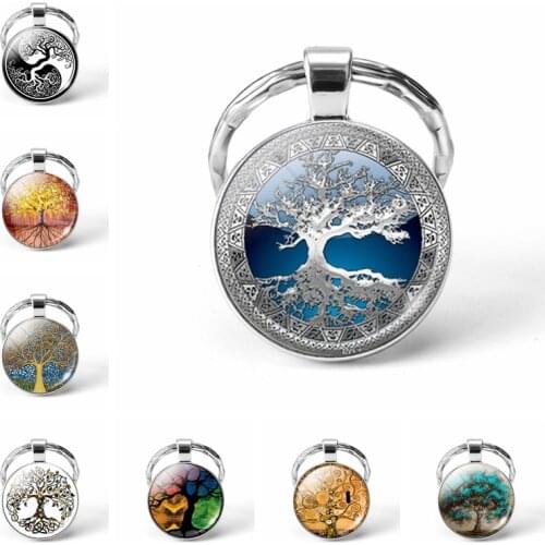 Tree of Life KeyChain Vintage Handmade Art Key Chain Key Rings Party Gift Tree of Life Jewelry 2020 Fashion