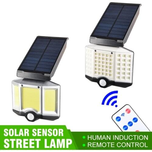 COB/LED Solar Light Outdoor Solar Lamp PIR Motion Sensor Solar Powered Waterproof Wall Light For Outdoors Courtyard Garden Yard