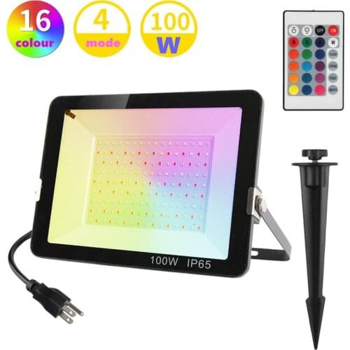 RGB Flood Light Outdoor Floodlight Park Led Colorful Tree Landscape Light Stage Atmosphere Light Advertising Projection Light