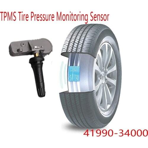 4Pcs TPMS Tire Pressure Monitoring Sensor For Ssangyong Actyon Korando Kyron 433MHZ 41990-34000 4199034000